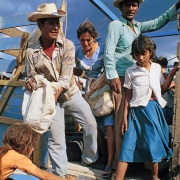 Citizens from El Salvador in a refugee camp in Honduras due to the Salvadorian Civil War. 1982